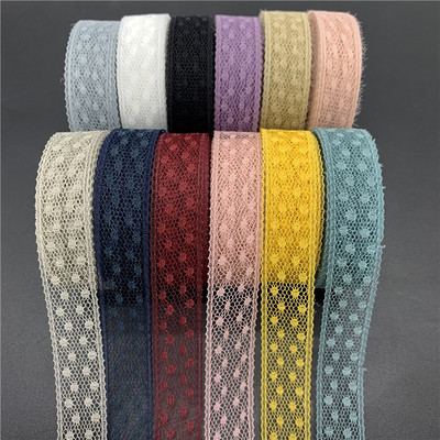 5yards/Lot 15mm Lace Ribbon Handicrafts Embroidered Lace Trim Ribbon For Handmade Lace Clothing Decorations DIY Sewing Fabric