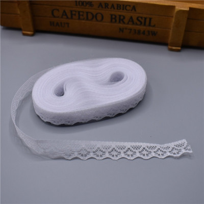 10 jardi Čipkasta vrpca Širina trake 14 mm Obrubljena tkanina DIY izvezena za šivanje Ukrasi vjenčanice Tkanina od afričke čipke