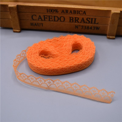 10 jardi Čipkasta vrpca Širina trake 14 mm Obrubljena tkanina DIY izvezena za šivanje Ukrasi vjenčanice Tkanina od afričke čipke