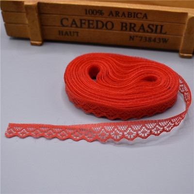 10 jardi Čipkasta vrpca Širina trake 14 mm Obrubljena tkanina DIY izvezena za šivanje Ukrasi vjenčanice Tkanina od afričke čipke