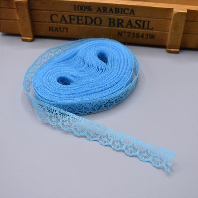 10 jardi Čipkasta vrpca Širina trake 14 mm Obrubljena tkanina DIY izvezena za šivanje Ukrasi vjenčanice Tkanina od afričke čipke