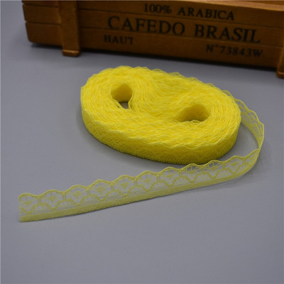 10 jardi Čipkasta vrpca Širina trake 14 mm Obrubljena tkanina DIY izvezena za šivanje Ukrasi vjenčanice Tkanina od afričke čipke