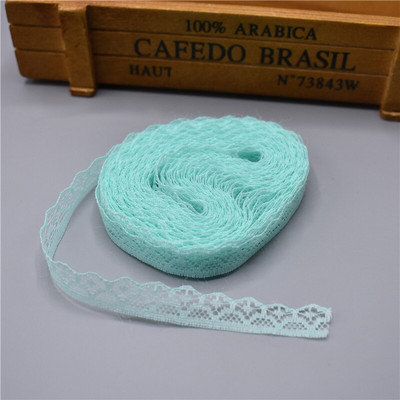 10 jardi Čipkasta vrpca Širina trake 14 mm Obrubljena tkanina DIY izvezena za šivanje Ukrasi vjenčanice Tkanina od afričke čipke