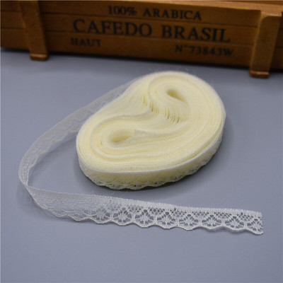 10 jardi Čipkasta vrpca Širina trake 14 mm Obrubljena tkanina DIY izvezena za šivanje Ukrasi vjenčanice Tkanina od afričke čipke