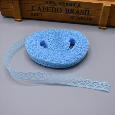 10 jardi Čipkasta vrpca Širina trake 14 mm Obrubljena tkanina DIY izvezena za šivanje Ukrasi vjenčanice Tkanina od afričke čipke