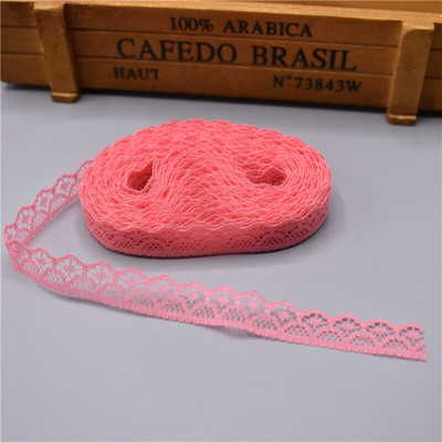 10 jardi Čipkasta vrpca Širina trake 14 mm Obrubljena tkanina DIY izvezena za šivanje Ukrasi vjenčanice Tkanina od afričke čipke