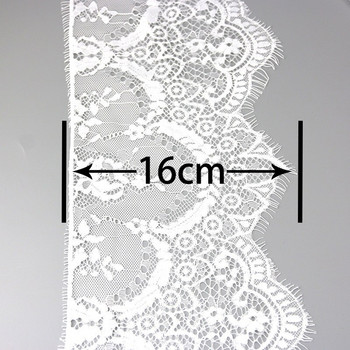(3 μέτρα/παρτ)160mm Floral κεντημένη κορδέλα δαντέλας βλεφαρίδων Αξεσουάρ ρούχων Υλικό δαντέλας Χειροποίητη κορδέλα νυφικού