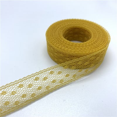 5yard/Let 15mm Kiváló minőségű csipkeszalaggal hímzett csipkeszövet szoknyatartozékokhoz Díszítés kézzel készített varrószövet