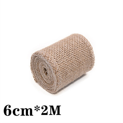 5M 6mm-50mm Iuta naturală cu fundă cu fundă artizanat DIY vintage din iuta din pânză de pânză țesătură ambalaj cadou, cusut, petrecere, nuntă, decorațiuni de Crăciun