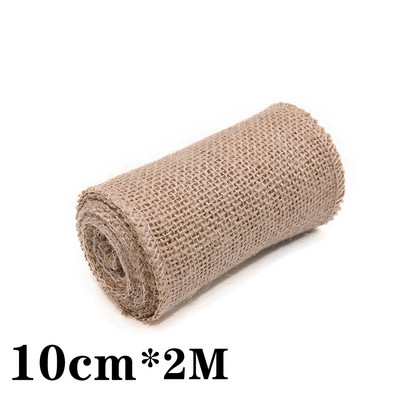 5M 6mm-50mm Iuta naturală cu fundă cu fundă artizanat DIY vintage din iuta din pânză de pânză țesătură ambalaj cadou, cusut, petrecere, nuntă, decorațiuni de Crăciun