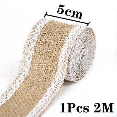 5M 6mm-50mm Iuta naturală cu fundă cu fundă artizanat DIY vintage din iuta din pânză de pânză țesătură ambalaj cadou, cusut, petrecere, nuntă, decorațiuni de Crăciun