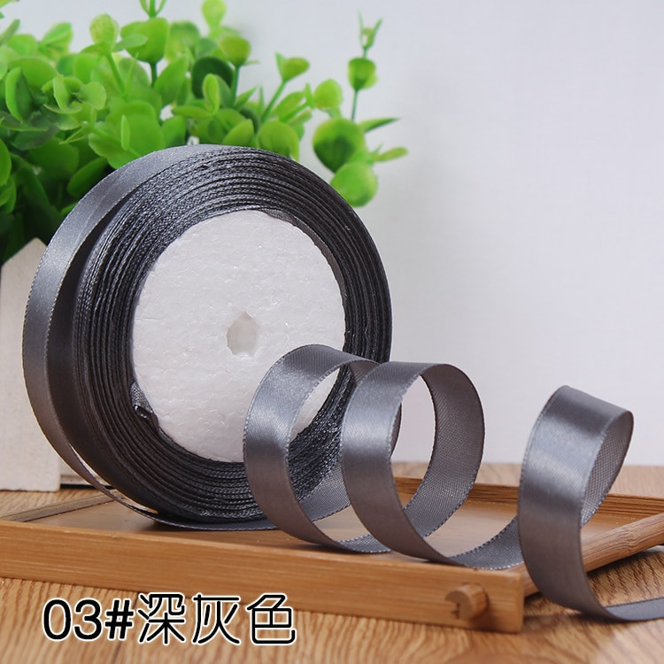 6-50 mm 22 metra/rola Grosgrain satenske vrpce za vjenčanje Božićne dekoracije Ručno izrađene mašne zanatske vrpce Kartica poklon