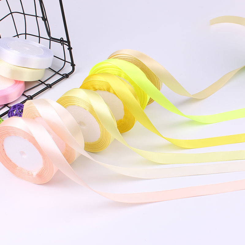 6-50 mm 22 metra/rola Grosgrain satenske vrpce za vjenčanje Božićne dekoracije Ručno izrađene mašne zanatske vrpce Kartica poklon