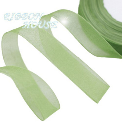 (50 jardų/ritinys) Organzos juostelė Didmeninė dovanų pakavimo dekoracija Kalėdinės šilko juostelės nėrinių audinys 12/15/20/25/40/50mm