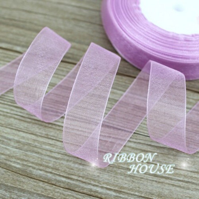 (50 jardų/ritinys) Organzos juostelė Didmeninė dovanų pakavimo dekoracija Kalėdinės šilko juostelės nėrinių audinys 12/15/20/25/40/50mm