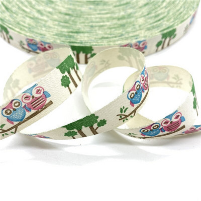 5 jardi 15 mm pamučne vrpce Crno-bijeli uzorak Pamučne vrpce s tiskanim uzorkom za vjenčanje Božićni ukrasi DIY tkanina za šivanje #05