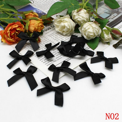 (50-200 τμχ/συσκευασία) Φιόγκοι με κορδέλα Μικρού μεγέθους Σατέν κορδέλα Φιόγκος Λουλούδι Χειροτεχνία Διακόσμηση Χειροτεχνίας DIY Χειροτεχνία Διακόσμησης πάρτι Ύφασμα