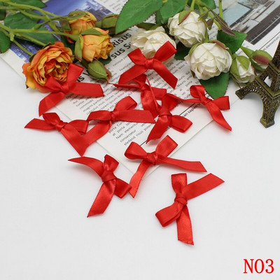 (50-200 τμχ/συσκευασία) Φιόγκοι με κορδέλα Μικρού μεγέθους Σατέν κορδέλα Φιόγκος Λουλούδι Χειροτεχνία Διακόσμηση Χειροτεχνίας DIY Χειροτεχνία Διακόσμησης πάρτι Ύφασμα