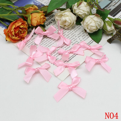 (50-200 τμχ/συσκευασία) Φιόγκοι με κορδέλα Μικρού μεγέθους Σατέν κορδέλα Φιόγκος Λουλούδι Χειροτεχνία Διακόσμηση Χειροτεχνίας DIY Χειροτεχνία Διακόσμησης πάρτι Ύφασμα