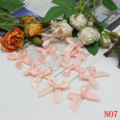 (50-200 τμχ/συσκευασία) Φιόγκοι με κορδέλα Μικρού μεγέθους Σατέν κορδέλα Φιόγκος Λουλούδι Χειροτεχνία Διακόσμηση Χειροτεχνίας DIY Χειροτεχνία Διακόσμησης πάρτι Ύφασμα