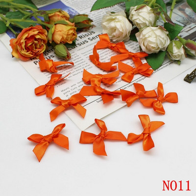 (50-200 τμχ/συσκευασία) Φιόγκοι με κορδέλα Μικρού μεγέθους Σατέν κορδέλα Φιόγκος Λουλούδι Χειροτεχνία Διακόσμηση Χειροτεχνίας DIY Χειροτεχνία Διακόσμησης πάρτι Ύφασμα
