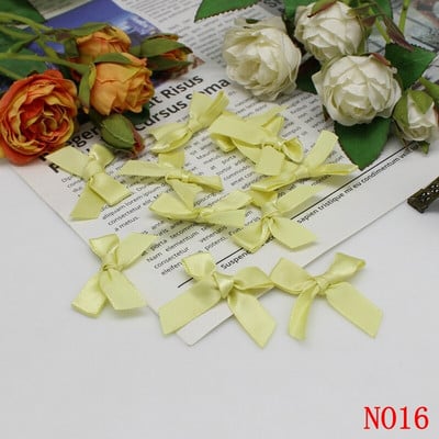 (50-200 τμχ/συσκευασία) Φιόγκοι με κορδέλα Μικρού μεγέθους Σατέν κορδέλα Φιόγκος Λουλούδι Χειροτεχνία Διακόσμηση Χειροτεχνίας DIY Χειροτεχνία Διακόσμησης πάρτι Ύφασμα