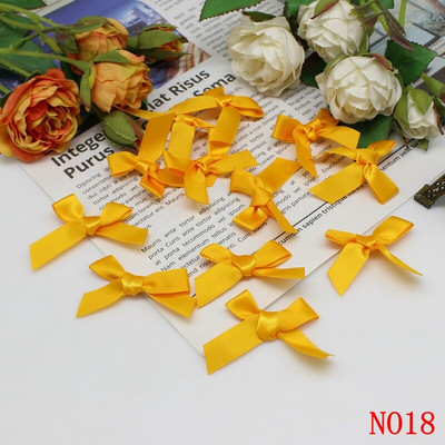 (50-200 τμχ/συσκευασία) Φιόγκοι με κορδέλα Μικρού μεγέθους Σατέν κορδέλα Φιόγκος Λουλούδι Χειροτεχνία Διακόσμηση Χειροτεχνίας DIY Χειροτεχνία Διακόσμησης πάρτι Ύφασμα