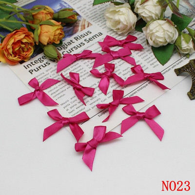 (50-200 τμχ/συσκευασία) Φιόγκοι με κορδέλα Μικρού μεγέθους Σατέν κορδέλα Φιόγκος Λουλούδι Χειροτεχνία Διακόσμηση Χειροτεχνίας DIY Χειροτεχνία Διακόσμησης πάρτι Ύφασμα