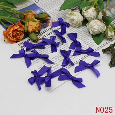 (50-200 τμχ/συσκευασία) Φιόγκοι με κορδέλα Μικρού μεγέθους Σατέν κορδέλα Φιόγκος Λουλούδι Χειροτεχνία Διακόσμηση Χειροτεχνίας DIY Χειροτεχνία Διακόσμησης πάρτι Ύφασμα