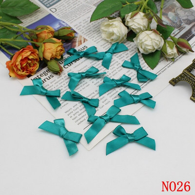 (50-200 τμχ/συσκευασία) Φιόγκοι με κορδέλα Μικρού μεγέθους Σατέν κορδέλα Φιόγκος Λουλούδι Χειροτεχνία Διακόσμηση Χειροτεχνίας DIY Χειροτεχνία Διακόσμησης πάρτι Ύφασμα