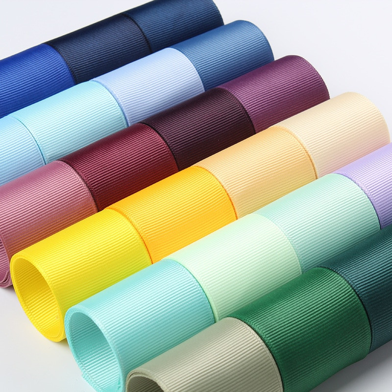 5 Yards Grosgrain juostelės, skirtos vestuvėms, Kalėdų dekoravimui, pasidaryk pats galvos apdangalų lanko siuvimas rankų darbo amatų dovanų pakelis 6mm/9mm/25mm/38mm