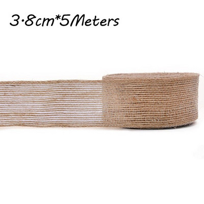 2M/rull naturaalsest vintage džuudist lindist vibu käsitöö õmblemine DIY Pulmad džuudist kotiriie riidest kingituste pakkimispidu jõulude kodukaunistus