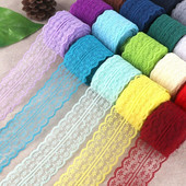 Panglică de dantelă de 4,5 cm, 10 metri/rolă, alb, negru, roz, roșu, albastru, verde, violet, bej, portocaliu, galben, burgundă, cafea, dantelă, artizanat