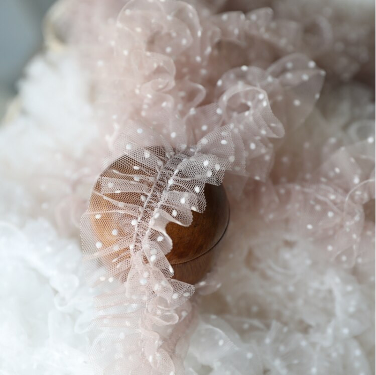 2 μέτρα Ροζ Λευκό Μπεζ λουλούδι βολάν δαντέλα ύφασμα κεντημένη κορδέλα με δαντέλα DIY Αξεσουάρ ραπτικής χειροτεχνίας για ρούχα γάμου