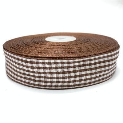 5 yarzi/lot 10/15/20/25mm Panglică roșie în carouri Panglică imprimată cu grilă pentru acasă, nuntă, decorare de Crăciun, ambalaj pentru cadou DIY