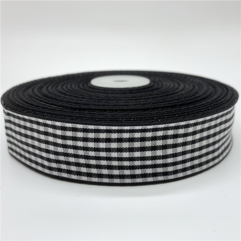 5 yarzi/lot 10/15/20/25mm Panglică roșie în carouri Panglică imprimată cu grilă pentru acasă, nuntă, decorare de Crăciun, ambalaj pentru cadou DIY