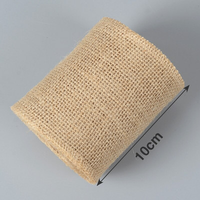 2M/Rola Panglici din pânză de jută naturală pentru meșteșuguri, vintage, rustice, pentru petrecerea de nuntă, decorative, bricolaj, acasă, pentru împachetarea cadourilor de Crăciun