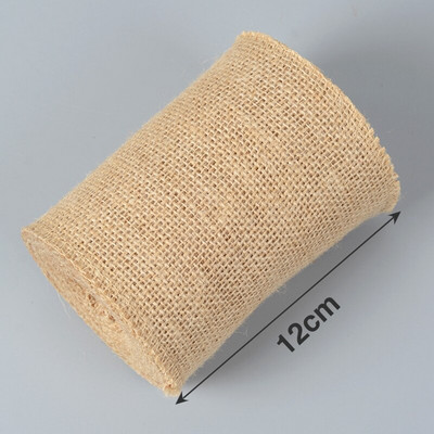 2M/Rola Panglici din pânză de jută naturală pentru meșteșuguri, vintage, rustice, pentru petrecerea de nuntă, decorative, bricolaj, acasă, pentru împachetarea cadourilor de Crăciun