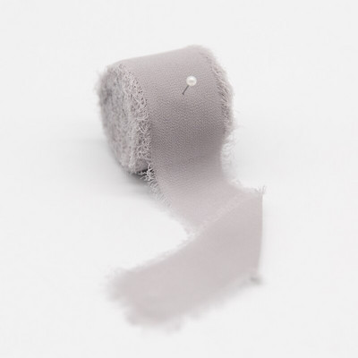 Äärisega šifoonpael Siiditaolised paelad Pulmakutse Kimbukangast Paelad 3,8cmx6,4m jõulukaunistusega kingituste pakkimine