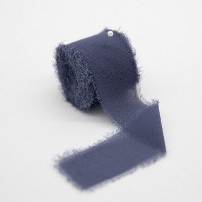 Äärisega šifoonpael Siiditaolised paelad Pulmakutse Kimbukangast Paelad 3,8cmx6,4m jõulukaunistusega kingituste pakkimine