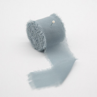 Äärisega šifoonpael Siiditaolised paelad Pulmakutse Kimbukangast Paelad 3,8cmx6,4m jõulukaunistusega kingituste pakkimine