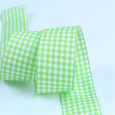 10mm 25mm δικτυωτό καρό κορδέλες Bow Κορδέλα δώρου Συσκευασία Πολυεστερική κορδέλα Χειροποίητα DIY αξεσουάρ, 5 μέτρα / παρτίδα