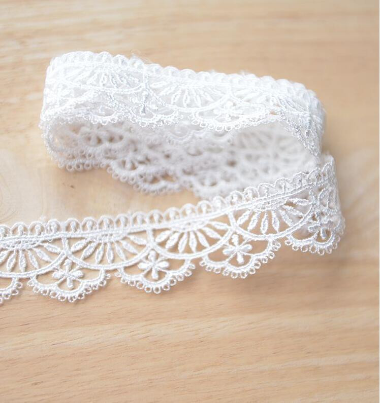 2 jardi/4 jardi tikitud võrkpitskangas Must valge pitsriie paelad DIY õmblemine Käsitsi valmistatud käsitöömaterjalid