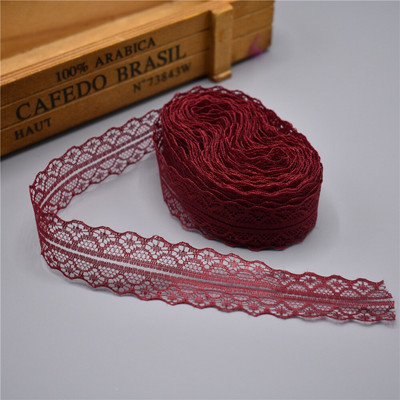Visokokvalitetna čipkasta vrpca od 10 jardi širine 28 mm obrubljena tkanina DIY izvezeni mrežni kabel za šivanje Dekoracija tkanina od afričke čipke