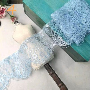 Χρωματιστές βλεφαρίδες Δαντέλα Διακοσμητικό λουλούδι Φούστα DIY στρίφωμα, μανίκια λαιμόκοψη δαντέλα ύφασμα διακόσμηση πέπλο ρούχων