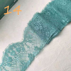 Χρωματιστές βλεφαρίδες Δαντέλα Διακοσμητικό λουλούδι Φούστα DIY στρίφωμα, μανίκια λαιμόκοψη δαντέλα ύφασμα διακόσμηση πέπλο ρούχων