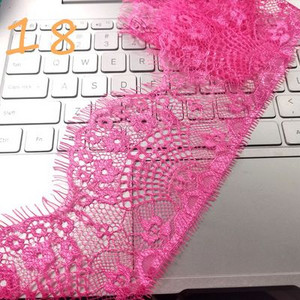 Χρωματιστές βλεφαρίδες Δαντέλα Διακοσμητικό λουλούδι Φούστα DIY στρίφωμα, μανίκια λαιμόκοψη δαντέλα ύφασμα διακόσμηση πέπλο ρούχων