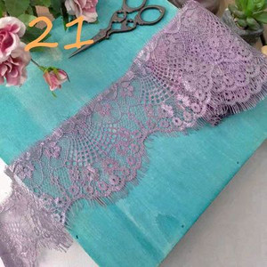 Χρωματιστές βλεφαρίδες Δαντέλα Διακοσμητικό λουλούδι Φούστα DIY στρίφωμα, μανίκια λαιμόκοψη δαντέλα ύφασμα διακόσμηση πέπλο ρούχων