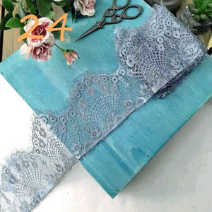 Χρωματιστές βλεφαρίδες Δαντέλα Διακοσμητικό λουλούδι Φούστα DIY στρίφωμα, μανίκια λαιμόκοψη δαντέλα ύφασμα διακόσμηση πέπλο ρούχων