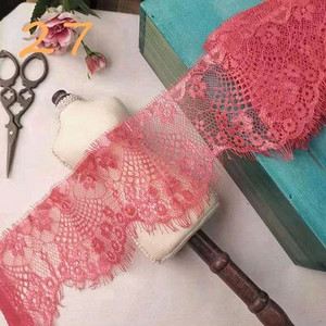 Χρωματιστές βλεφαρίδες Δαντέλα Διακοσμητικό λουλούδι Φούστα DIY στρίφωμα, μανίκια λαιμόκοψη δαντέλα ύφασμα διακόσμηση πέπλο ρούχων